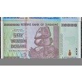 ZIMBABWE FULL SET AA TRILLION DOLLARS - 100 TRILLION, 50, 20 & 10 TRILLION 2008 UNC (1 BID TAKES ALL