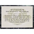 AUSTRIA 20 HELLER - PRSSERAUM - 1920 UNC NOTGELD (EMERGENCY MONEY)