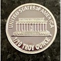 U S A -- MEMORIAL PENNY -- LINCOLN - IN GOD WE TRUST - 1/10 TROY OZ FINE SILVER - 99,99 SILVER ROUND