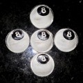 999 SILVER ROUNDS -- EIGHT BALL -- 1 GRAM FINE SILVER ROUNDS (BID PER ROUND)8 AVAILABLE