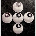 999 SILVER ROUNDS -- EIGHT BALL -- 1 GRAM FINE SILVER ROUNDS (BID PER ROUND)8 AVAILABLE