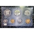 S A MINT UNCIRCULATED SET 1987 -- R1 TO 1 CENT - SEALED FROM SA MINT