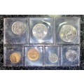 S A MINT UNCIRCULATED SET 1984 -- R1 TO 1 CENT - SEALED FROM SA MINT