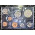 S A MINT UNCIRCULATED SET 1971 --SILVER R1 TO 1/2 CENT - SEALED FROM SA MINT