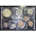 S A MINT UNCIRCULATED SET 1975 --SILVER R1 TO 1/2 CENT - SEALED FROM SA MINT