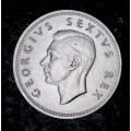 S A UNION SILVER 5 SHILLINGS 1948 VERY GOOD CONDITION CROWN SILVER 80%