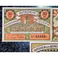 GERMANY SET - QUERN 50 PFENNING 1921 - UNC NOTGELD (EMERGENCY MONEY) - AMAZING ART