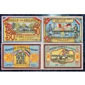 GERMANY SET - STEINFELD 50 PFENNING 1920 - UNC NOTGELD (EMERGENCY MONEY) - AMAZING ART -