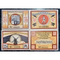 GERMANY SET - STEINFELD 25 PFENNING 1920 - UNC NOTGELD (EMERGENCY MONEY) - AMAZING ART -