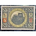 GERMANY SET - LOBEDA 50 PFENNIG 1921 - UNC NOTGELD (EMERGENCY MONEY) - AMAZING ART