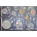 S A MINT UNCIRCULATED SET --1974 -- SILVER R1 TO 1/2 CENT 50TH ANNIVERSARY SA MINT -SEALED FROM MINT