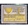 GERMANY STAR/REPLACEMENT NOTE - 1 MARK  SATRUP 1921  - UNC NOTGELD (EMERGENCY MONEY) - AMAZING ART