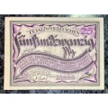 GERMANY 25 PFENNIG - RANDOW - 1920 UNC NOTGELD (EMERGENCY MONEY) - AMAZING ART