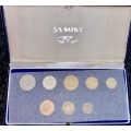 S A MINT PROOF SET 1990 SILVER R2 TO 1 CENT IN BLUE S A MINT BOX WITH COVER