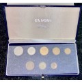 S A MINT PROOF SET 1992 SILVER R2 TO 1 CENT IN BLUE S A MINT BOX WITH COVER