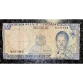 TANZANIA 20 SHILLINGS 1966 LOW NUMBER
