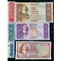 COMPLETE SET OF CL STALS & DECIMALS R50 TO R2 - 1ST ISSUE UNC-EF (R1A TW DE JONGH (1 BID TAKES ALL)