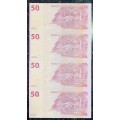 CONGO 50 FRANCS IN SEQUENCE KD7184210-207 UNC 2013 (1 BID TAKES ALL)