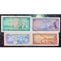 COMPLETE SET OF TW DE JONGH & DECIMALS R10 TO R1 UNC-AUNC MOSTLY SPRINGBUCK WTM 1967-1974