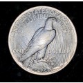 U S A SILVER 1 DOLLAR - 1922 DENVER MINT - PEACE DOLLAR DOLLAR