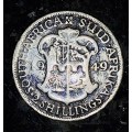 S A UNION SILVER 2 SHILLING 1949 SILVER 80%