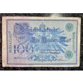 GERMANY 100 MARK 1908 BIG NOTE