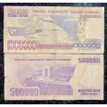 TURKEY SET 1000000 LIRASI & 500000 LIRSAI 1970(1 BID TAKES ALL)