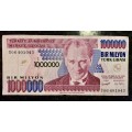 TURKEY 1000000 LIRARI 1970