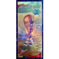 WORLD CUP FOOTBALL - 100 GOAL - COLORIZED GOLD FOIL999 CARD -AMAZING ART -