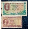 SET OF VARIOUS GOVERNORS & DECIMALS R20-D1 TO R1 - G RISSIK & MH DE KOCK 1961-1962(1 BID TAKES ALL)