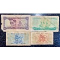 SET OF VARIOUS GOVERNORS & DECIMALS R20-D1 TO R1 - G RISSIK & MH DE KOCK 1961-1962(1 BID TAKES ALL)