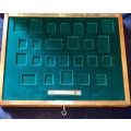 SOUTH AFRICA EARLY STAMP COLLECTION - LOVELY EMPTY WOODEN CASE PLUS KEY