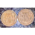 U S A SET - WWI - WHEAT PENNY`S 1916 & 1918 (1 BID TAKES ALL)