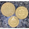 LIBAN SET 25 PIASTRES 1969, 10 PIASTRES 1970 & 5 PIASTRES 1972(1 BID TAKES ALL)