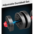 20KG 2in1 Dumbbell Set men and women fitness With Long Bar