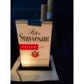 1960/70`s Advertising Peter Stuyversant Cigarettes illuminated sign/box - working