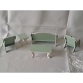 Painted dollhouse lounge furniture 1:12 scale