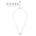 BLACK FRIDAY SALE - GUESS CRYSTAL PAVE BARRELL ROSE GOLD CHARM 14` NECKLACE  RETAIL VALUE R1200