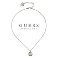 BLACK FRIDAY SALE - GUESS CRYSTAL LOGO 14 ` BUTTON CHARM NECKLACE  RETAIL VALUE R1200