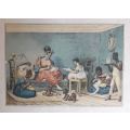 Africana Collectable. Double hand coloured African Colonial etchings 1823/7. Rare.