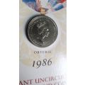 Royal Mint: 1986 Commonwealth Games Brilliant Uncirculated 2 Pound Coin