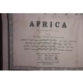 Colour Map of Africa 1901, W & AK Johnston Ltd. 725 x 930mm.