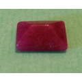 THE VAULT PRECIOUS JEWELS Proudly Offers a Natural BLOOD RED RUBY - 7.35ct - Emerald Cut