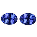 THE VAULT PRECIOUS JEWELS Proudly Offers 2 Pcs of Natural TANZANITES - 0.62tcw - Violet Blue