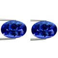 THE VAULT Proudly Offers 2 Pieces of "RARE UNHEATED" 100% Natural TANZANITE - Violet Blue - 0.43tcw