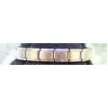 Italian Charms & Bracelets - 9mm (as Nomination) SILVER PAVE Starter Bracelet - 18 Links