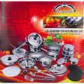 LAGUTTI HOME CONCEPTS - 40 Pieces Stainless Steel Cookware Set