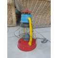 Can be restored to Vintage kerosene lamp or used as electric lamp as it has been converted.