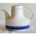 Vintage Rosenthal Studio Linie Porcelain Porcelain Tea Pot with Cobalt Blue Trim - Marked