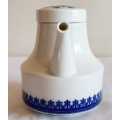 Vintage Rosenthal Studio Linie Porcelain Porcelain Tea Pot with Cobalt Blue Trim - Marked